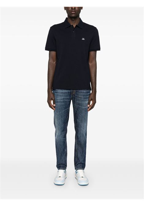 polo logo uomo bianca C.P. COMPANY | 18CMPL065A-005263W888